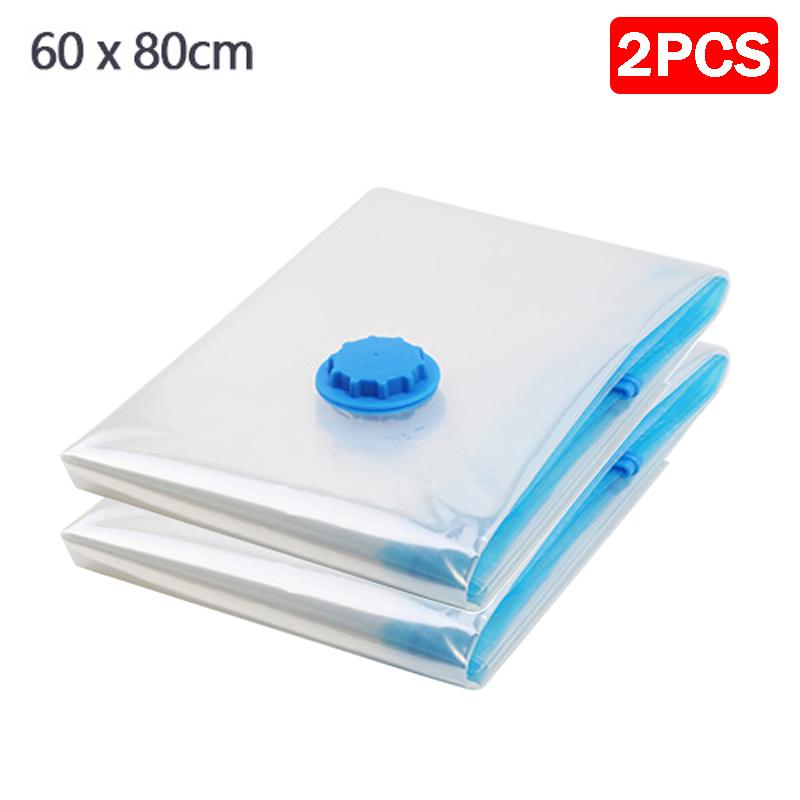 Vacuum Storage Bags, Space Saver Bag, Vacume Pack Storage Bag for Clothes Blankets Travel Storage,Reusable Bags Double Zip Seal