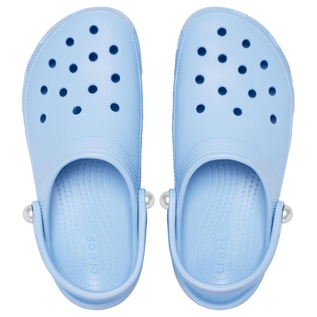 Crocs Classic Platform Pearl Clog EVA Comfortable and Versatile Hole Shoes Women's Blue