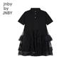 JNBY Girls' Summer A-Line Shirt Dress