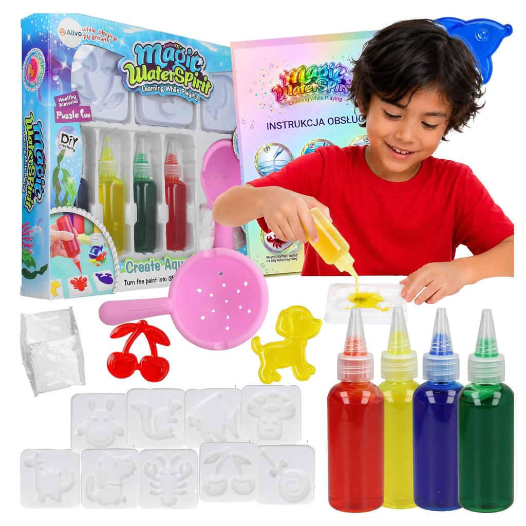 [PACZA] Creative set for children Magic Water Gel + Molds Z3420N