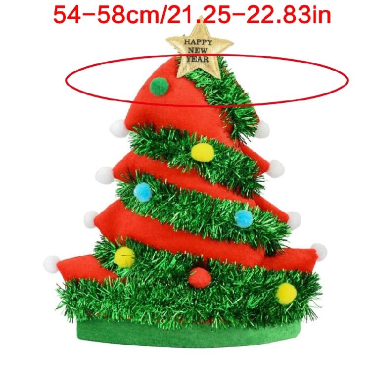 Christmas Party Hat Christmas Tree/Santa Hats Headgear For Caroling Family Portraits Gift Exchange Festival Decoration