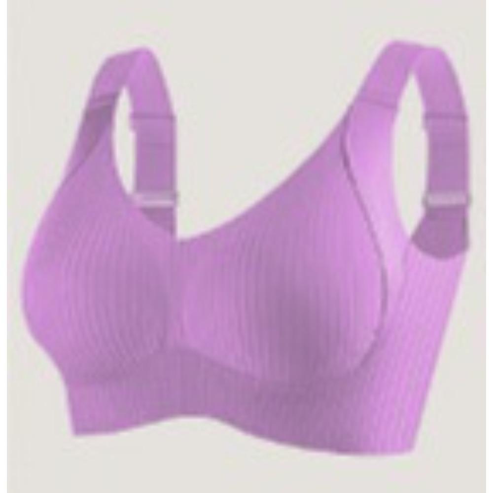 Plus Size Seamless Bra Women Large Bust Gathering Sports Bra Invisible Wireless Underwear