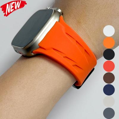 Silikon Sport Neues Armband für Apple Watch Ultra 49mm S10 46mm 45MM 44MM 42MM IWatch Serie 10 46mm 9 8 7 6 5 4 SE