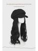 Women's Long Wavy Detachable Hat Wig – Full Head Natural-Look Curly Hair