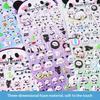 1 Sheet Scrapbooking Diy  Stationery Decals Kawaii 3D Puffy Panda Daily Life Stickers Cute Deco Aesthetic Art Supplies