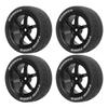4Pcs 1Celsius10 RC Tires Plastic Rubber Smoothly   Strong Cushioning RC Wheels Replacement for    01  02