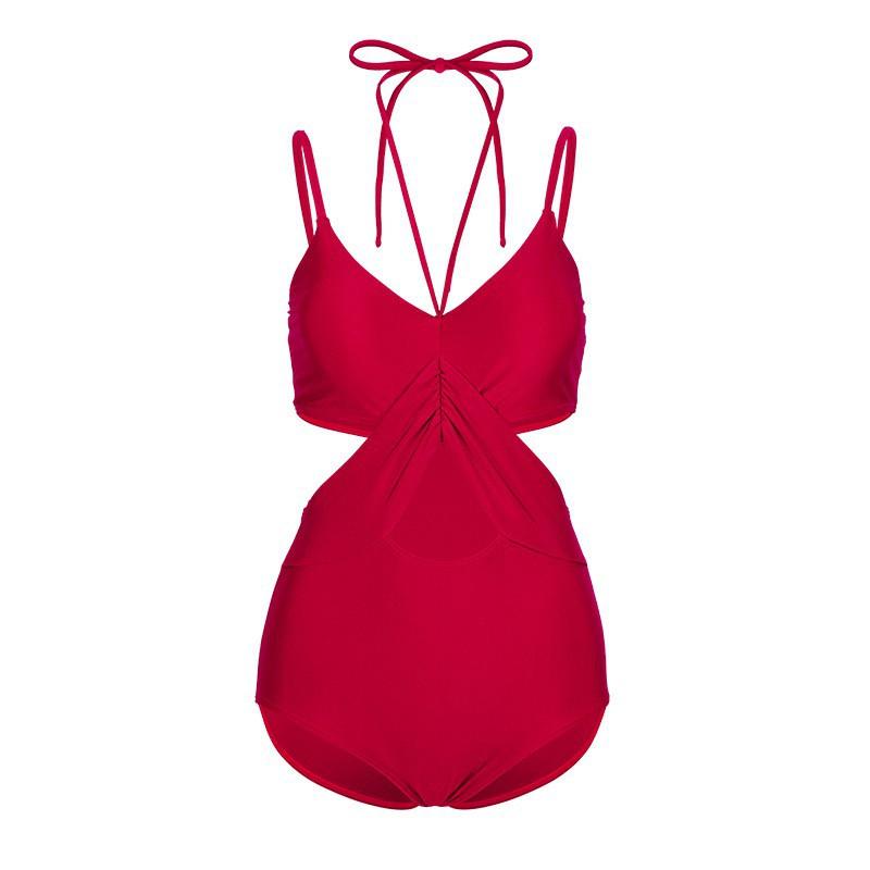 One-piece Swimsuit Women's Fashion Pure Desire Style Sexy Hot Girl Swimming Pool Vacation Triangle Suit