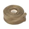 Durable Basalt Fiber Heat Shield Sleeve Fireproof Adjustable Exhaust Pipe Wrap Heat Proof Fuel Line Heat Shield Auto Wire Loom