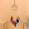 Tree of Life Agate Slice Crystal Pendant - Handmade Crafts T137