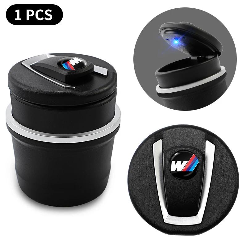 For BMW Fashion Car Ashtray LED Portable One Touch Open Automatic Indicator For BMW X1 X2 X3 X5 X4 X6 X7 G30 G20 G32 G11 G12 F40