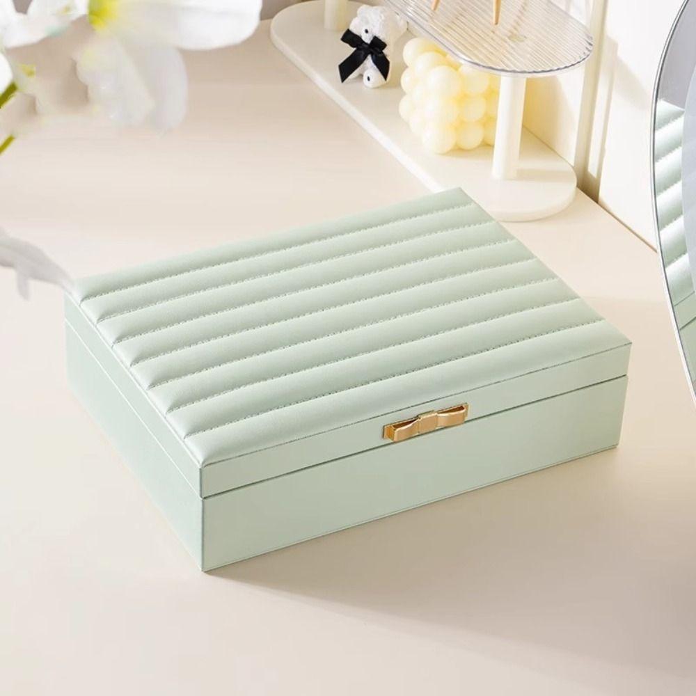 Rings Necklace Jewelry Storage Boxes Velvet Inner Bracelet Carrying Case  Travel Use