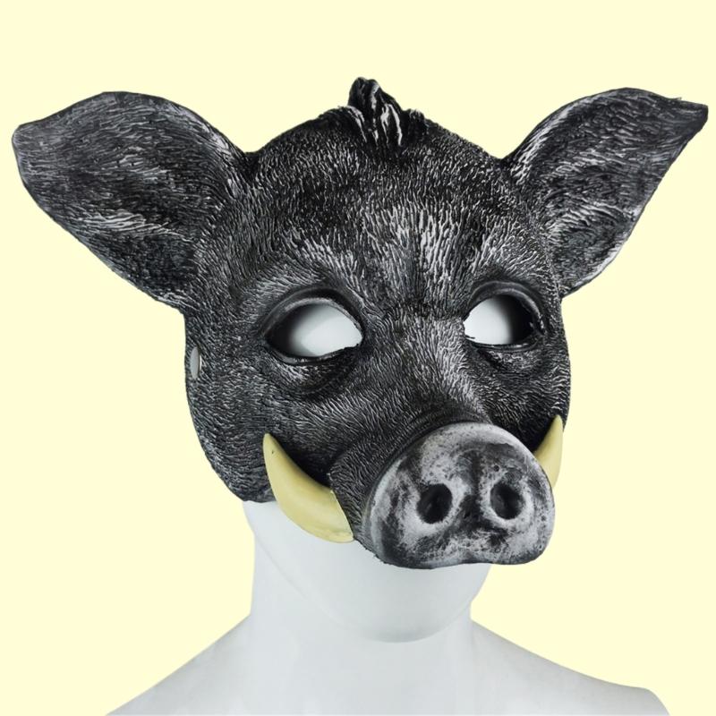 Masque Sanglier Animal Halloween Masque Cosplay Sanglier Sauvage Halloween Masque Intégral pour Halloween Mascarade Carnavals