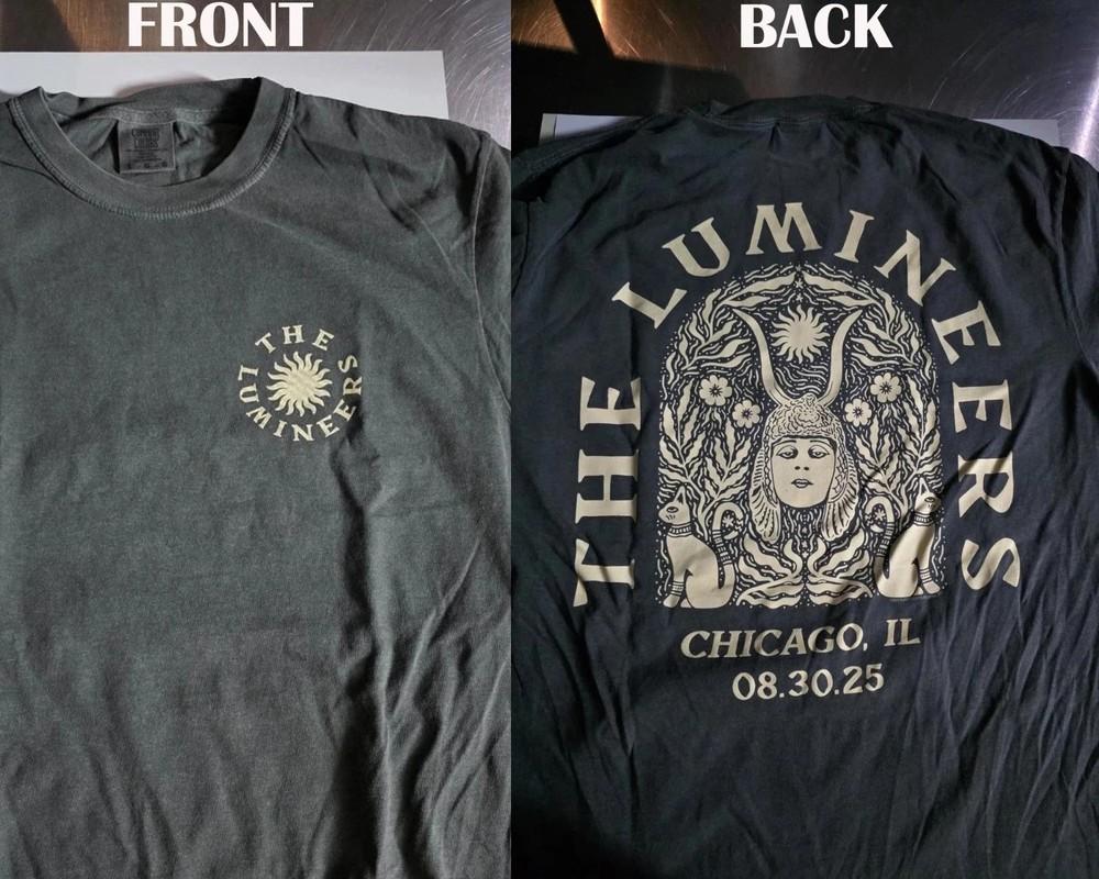 The Lumineers Concert Soldier Field Chicago Exclusive 2025 TShirt S5XL XL