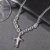 Men's Trendy Hip-Hop Titanium Steel Necklace: Fade-Resistant, Handsome, Unisex Jewelry Accessory.