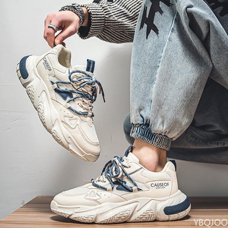 

Мужская новая летняя сетчатая повседневная универсальная обувь для увеличения роста дышащая удобная спортивная обувь мужская обувь для бега 44 бежевый