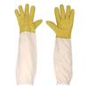 Honey Harvesting Gloves Bee Inspection Gloves Protective Beekeeping Gloves Breathable Canvas Goat Leather Sleeves For Anti-Bee