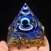 Fortune Lucky Pyramid Figurine Drop Glue Evil Eye Pyramid Evil Eye Ornament  Home Office