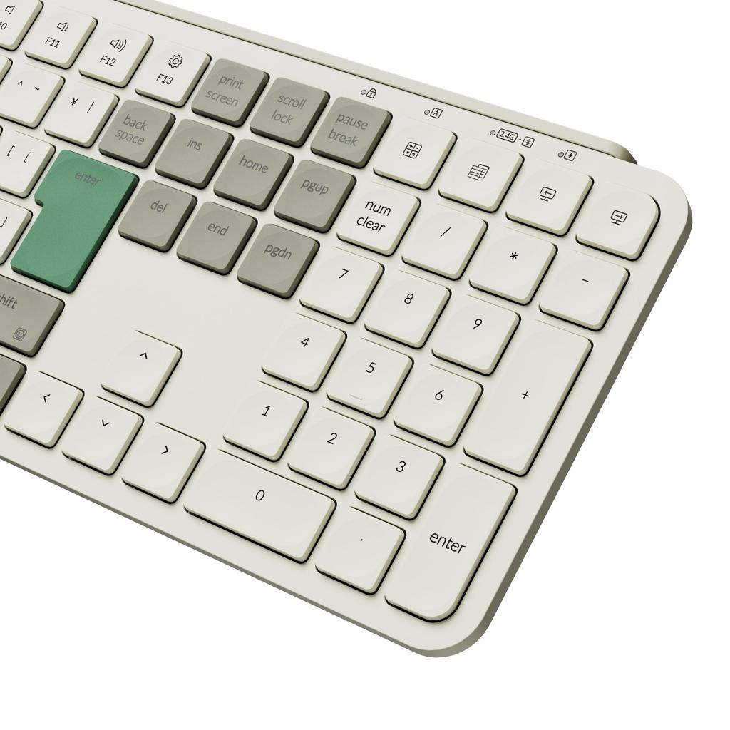 Keychron B6 Pro Wireless with Numeric ZMK Scissor Long Compatible with and Linux No Kana JIS Ultra-Slim Keyboard, Full-Size, Keypad, Customization,