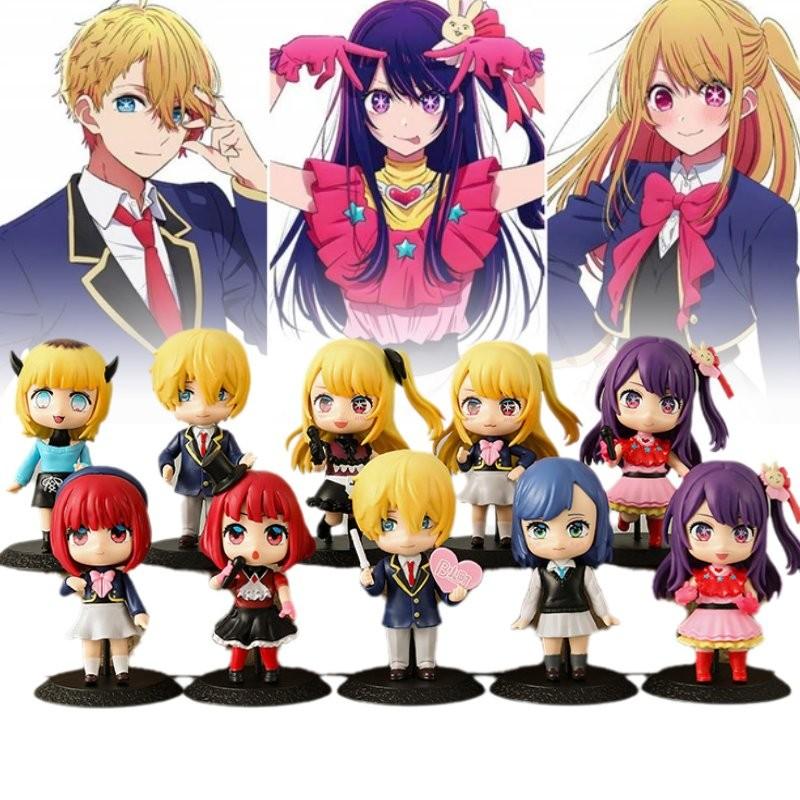 Adorable Pvc Anime Figure Set Of 10 Featuring Starry Hoshino Ai And Friends For Collectors