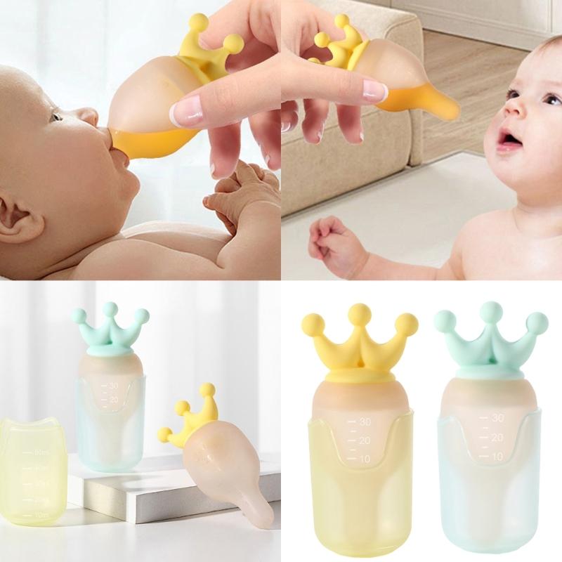 Alimentador Líquido para Bebés 30ML Silicona Utensilios de Alimentación para Entrenamiento para Niños Pequeños Fácil de Limpiar Previene Atoramiento y Sobredosis
