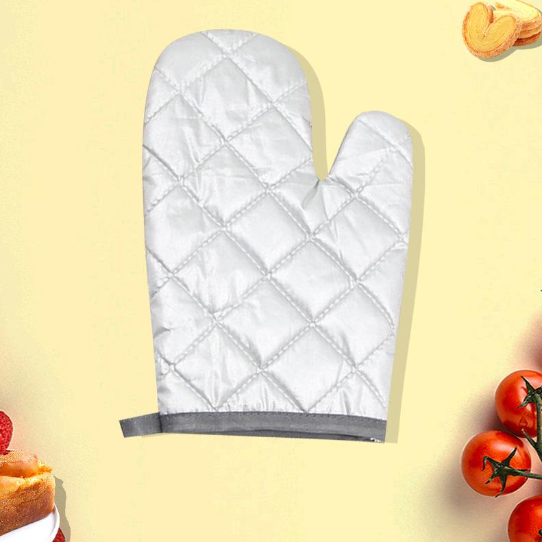 Cotton Heat-Resistant Oven Gloves - Anti-Scald Protection for Baking
