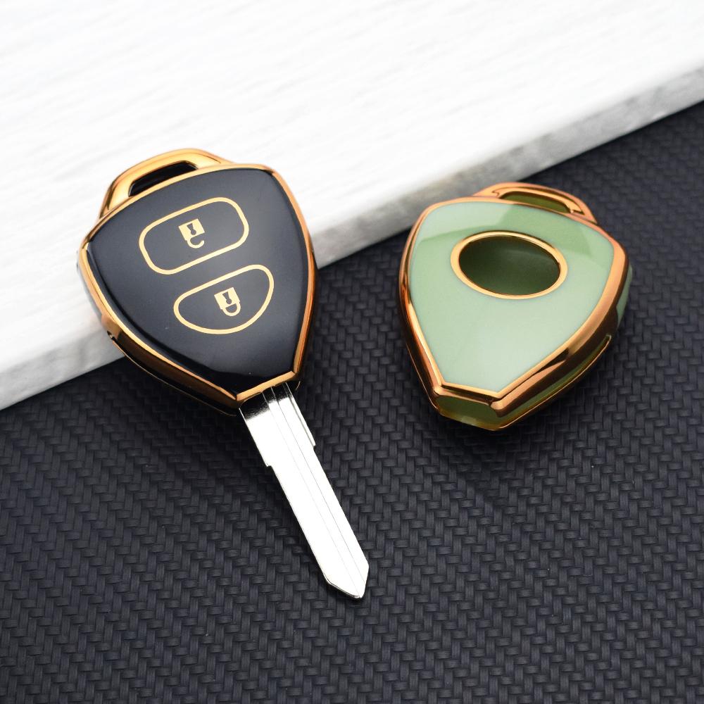 Protective Cover For Toyota Auris HiLux Corolla Fortuner Prado Verso Camry Reiz Yaris Vitz Vios Rav4 Ractis Car Key Case Holder