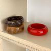 DIEZI 3 Style Vintage Punk Geometric Resin Wide Bangles Vintage Fashion Round Acrylic Bracelet Bangle Women Men Girls Jewelry