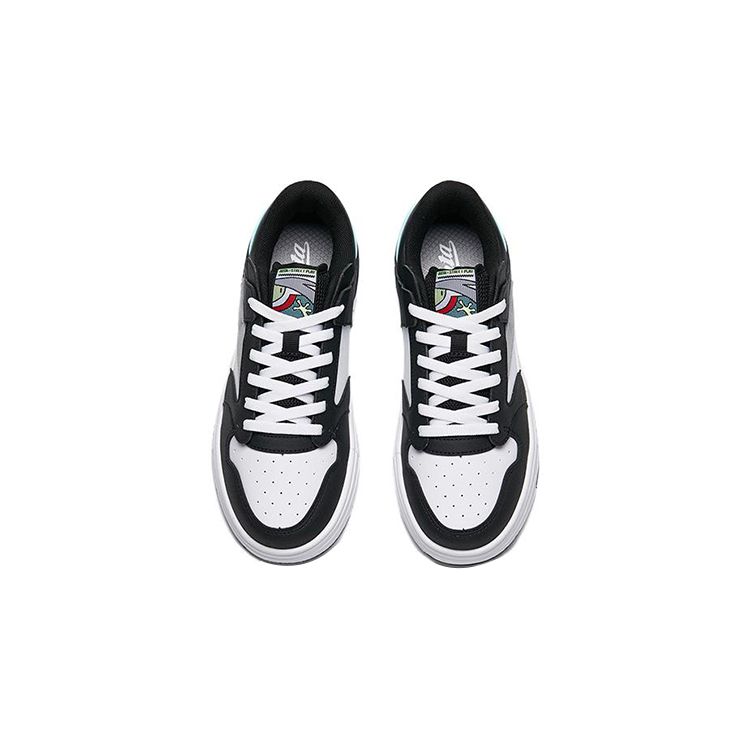 Anta Youth  Kids Street Skate Shoes Non-Slip Durable Low-Top Kids sneaker White Black 312238002-3