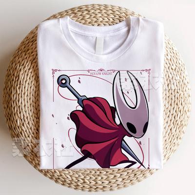 2025 Summer Hollow Knight Silksong Short Sleeve Game Merchandise Cotton Bumblebee Graphic Vintage T Shirts Unsiex Tops Tees