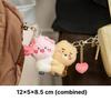 Kakao Friends Love Magnet Keyring Doll Set – Little Ryan & Little Apeach