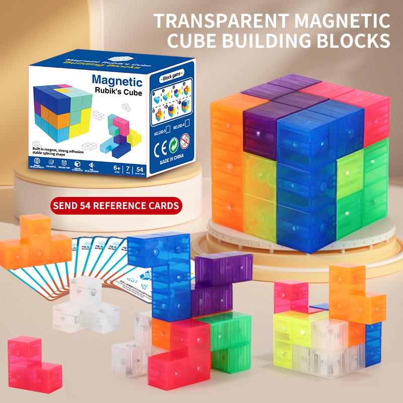 Magnetické stavební kostky Rubikovy kostky - Vzdělávací hračka pro rané učení