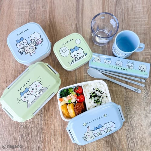 OSK Bento Box, Antibacterial, Sealable Container, 360ml/550ml, Chiikawa CKW No.4, Made In Japan, SSP-22