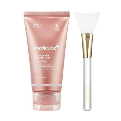 Masque Visage Peel-Off Nuit au Collagène avec Brosse Gelée 75ml