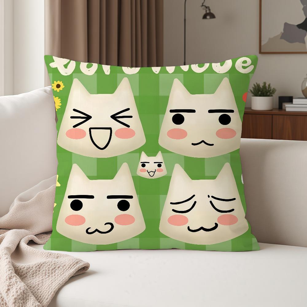 Inoue Toro Cute Cat Pillow Case Suitable For Bedrooms Living Rooms Cars Home Decoration