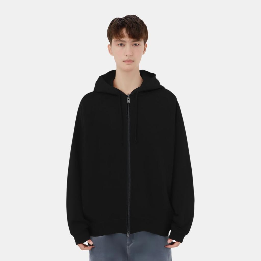 Y-3 Zippered Hooded Long Sleeve Loose Sweatshirt Men Sweatshirt KA3107
