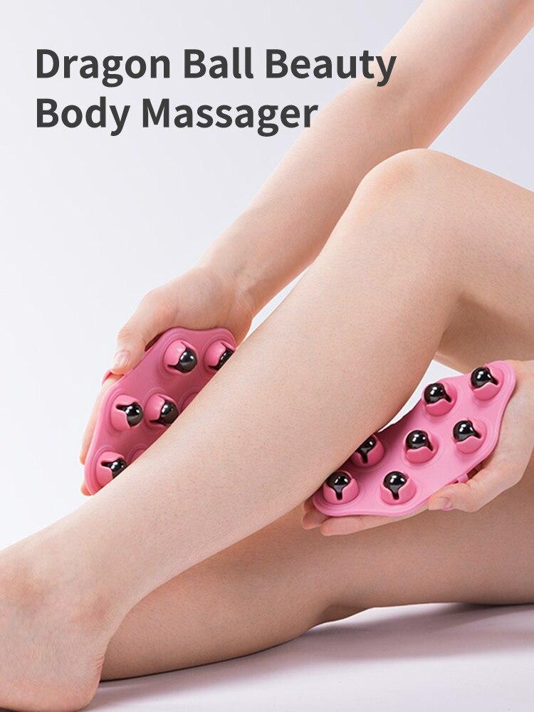 Seven ball massage rollers, unblocking meridians, brushing calf massage, brushing fitness muscles, relaxing massage tools
