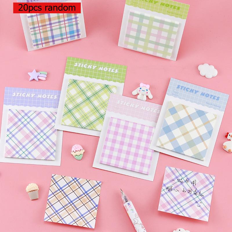 Simple Office School Supplies Style Pattern Sticky Note Student Prize Office Portable Easy To Small Fresh Memo Pad Lovely Kawai