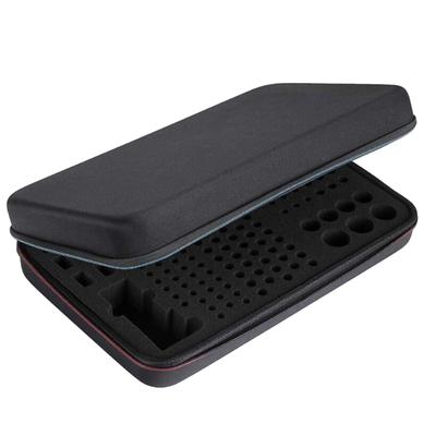 Battery Case AA AAA D C 9V Batteries Storage Bag with Internal Dividers, Convenient Carry Case Pouch EVA Organizers