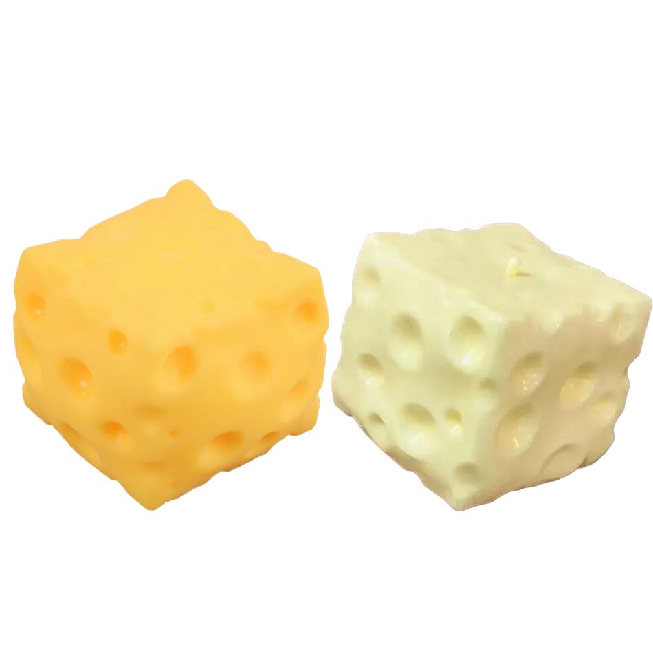 Jumbo Cube Cheese Squeeze Toy Simulation Giant Large Cheese Fidget Toy Slow Rebound Shapeable Venting Ball For Adult Gifts