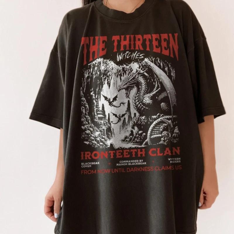 The Thirteen Throne of Glass TShirt Manon Blackbeak Ironteeth Witches Dorian Haviliard SJM Merch Terrasen Bookish Cotton Shirt