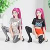 6Pcs New Kpop Devil Hunter Rumi Zoe Mira anime polyvinyl chloride character collection desktop trinkets Childrens New Year gift