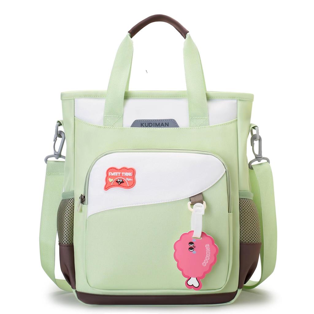 Cool Dyman Student Backpack - Versatile, Large-Capacity, Hand-Carry, Double/Single Shoulder, Crossbody Bag for Campus & Tutoring.
