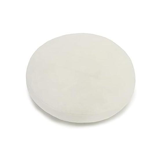 JEMA Body Pillow Marshmallow Round Cushion Chewy Cushion Chewy Smooth Round Shape Diameter 40cm White