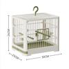 Bird Cages For Parrots With Standing Pole Detachable Tray Hook Handle, Plastic, Travel Bird Cage Portable, Birds Lightweight