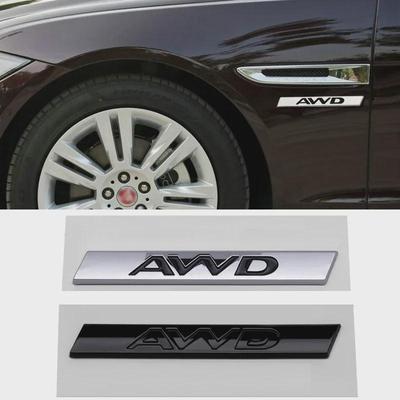 Kovové logo AWD Emblém na zadní kufr auta Nálepka Odznak na karoserii Nálepka Příslušenství pro XEL XFL XJL XF XJ F-PACE XKR XFR FTYPESVR