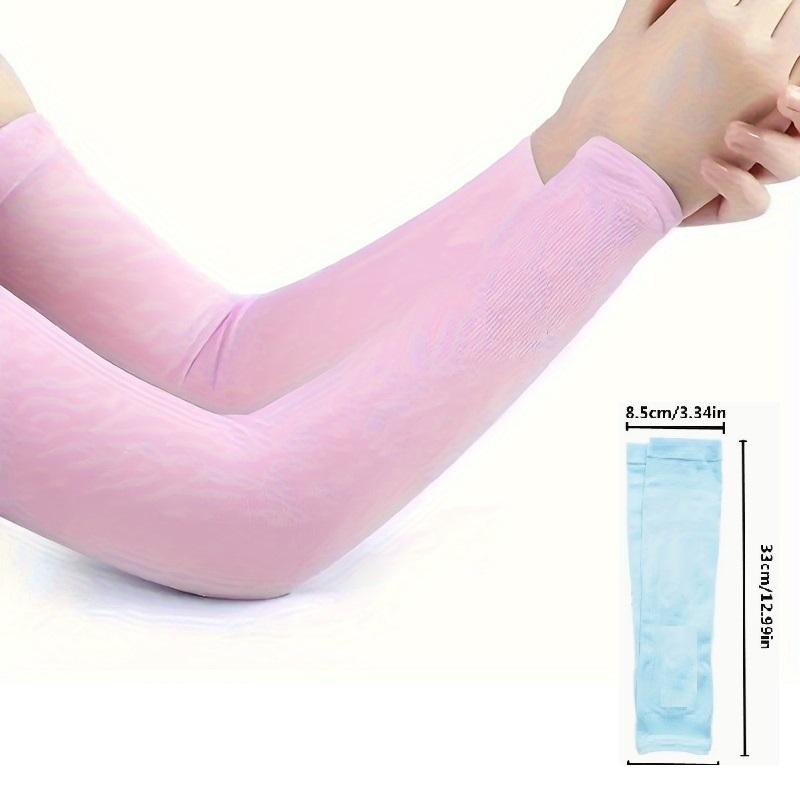 Maniche da Braccio Rinfrescanti in Seta di Ghiaccio Estate Protezione Solare UV Compressione UPF 50+ per Donne Pallavolo Sport Giovanili