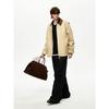 Men's American Retro Detroit Lapel Jacket Men's Autumn Color-Blocked Canvas Vintage Work Jacket