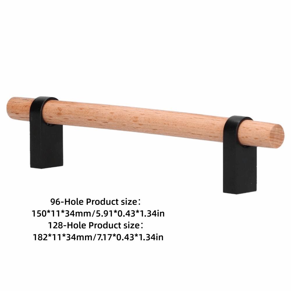 Smooth Finish Cabinet Pulls Zinc alloy Solid Wood Handles Stable Drawer Pulls Kitchen