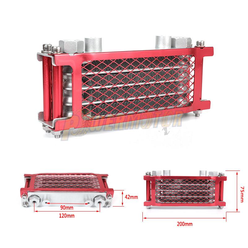Oil Cooling Motocross Cooler Radiator Oil Cooler Set Monkey Bike For 50 70 90 110 125 140cc Dirt Bike DAX Pocket Bike ATV Motor