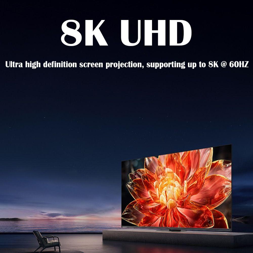8K@60Hz Fast Charging Line PD 100W Data Cord for Mobile Phone 15 Pro Max Laptop